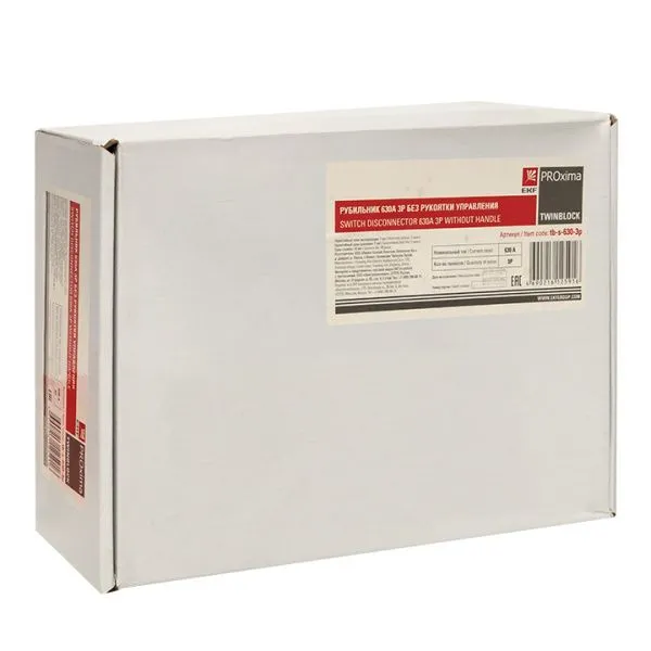 Рубильник 630A 3P без рукоятки управления TwinBlock EKF - Фото 4