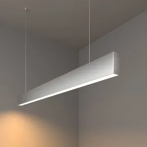 Светильник светодиодный линейный подвесной односторонний 103см 20Вт 3000К матовое серебро 101-200-30 a041523