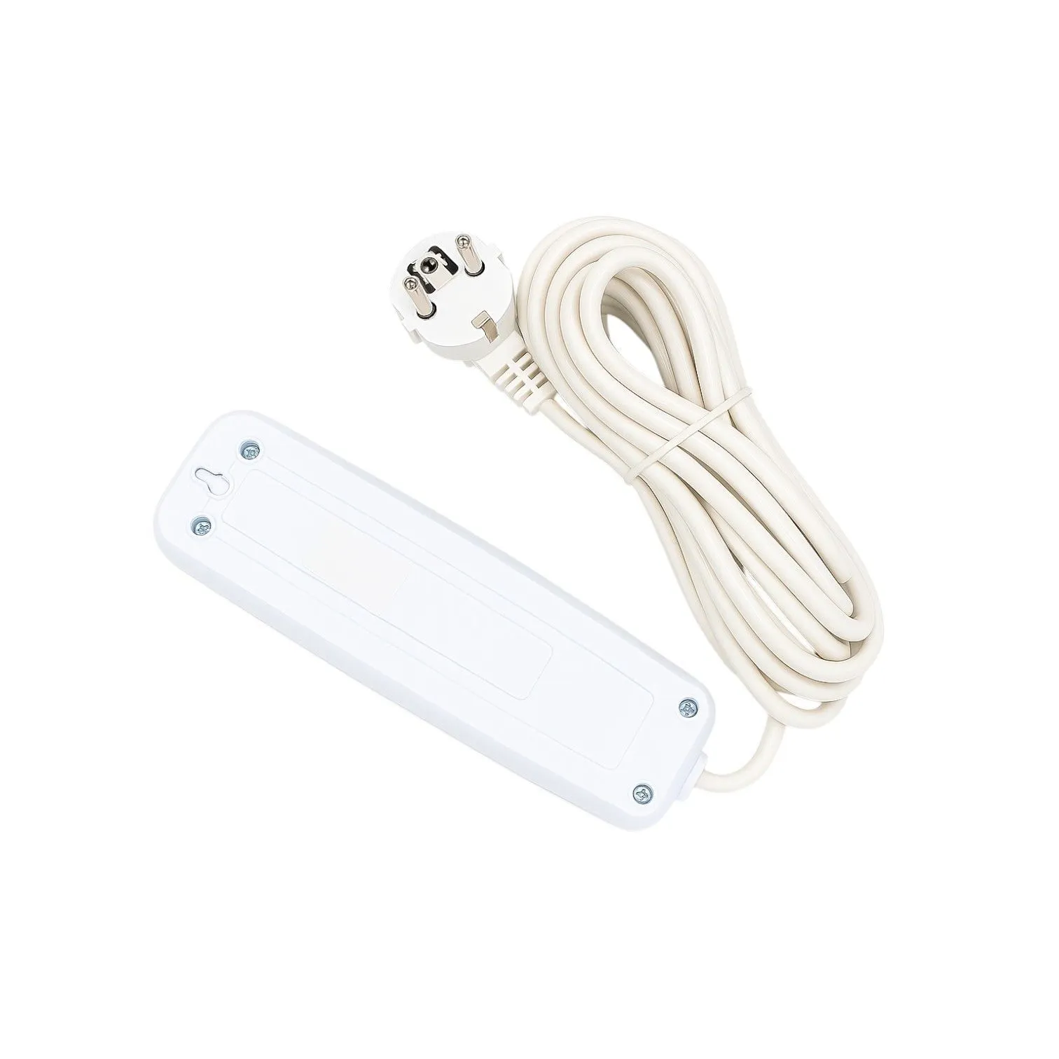 Удлинитель УБкн-03 бытовой с кнопкой ПВС 3*0,75 (10А) 3гн. 7м. белый DEKRON - Фото 3