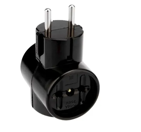 Сетевой разветвитель 3 гн. б/з, 6A, 3Т чёрный, в индивидуальной упаковке 3Т чёр. И.У.