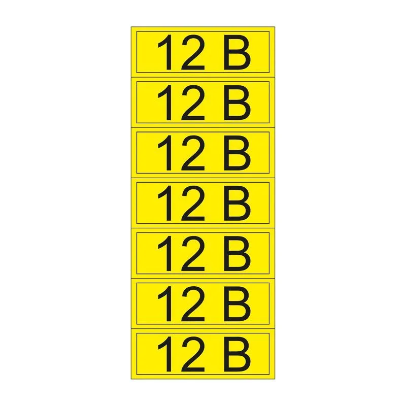 Наклейка знак электробезопасности «12 В» 35х100 мм REXANT (7 шт на листе) 55-0001-1