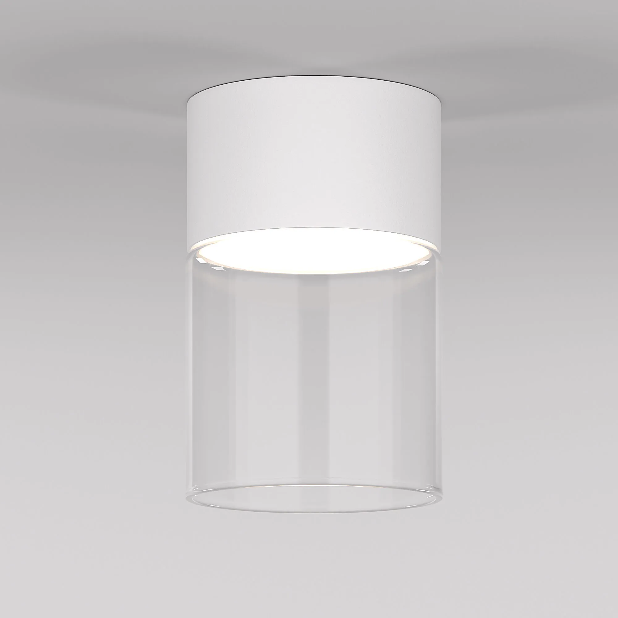 Светильник потолочный светодиодный 10W 4000К белый/прозрачный 25047/LED Elektrostandard