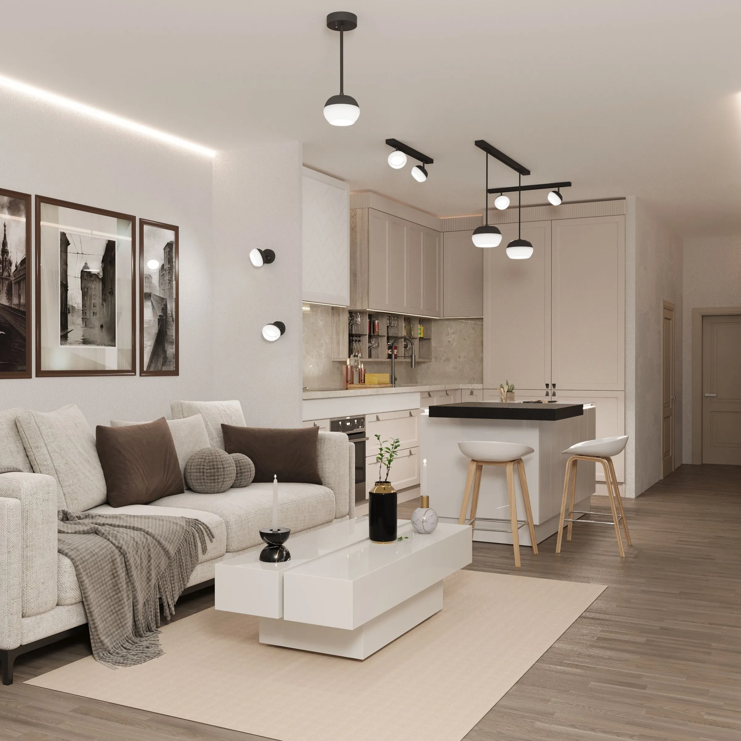 LIGHTING Светильник 4118 декоративный трековый поворотный под лампу GX53 черный IEK - Фото 4