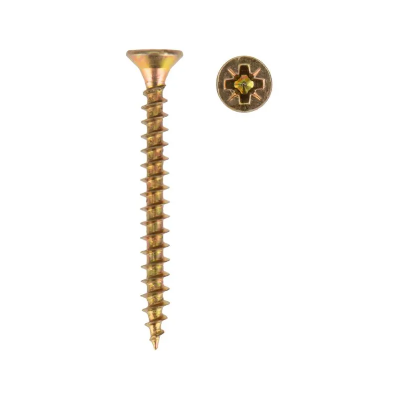 Саморез универсальный 3,5х35, желтый цинк, пакет (1000 шт/уп) KRANZ - Фото 2