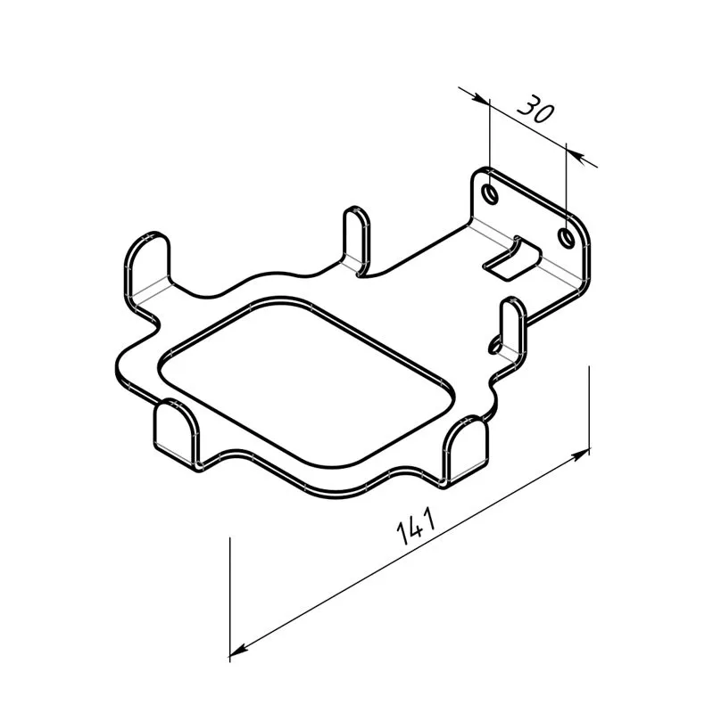 Кронштейн для Яндекс Станции 2, настенный, черный REXANT - Фото 4