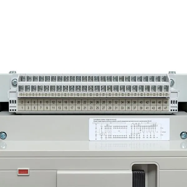 ВА-45 4000/4000А 3P 100кА выкат., корзина, гориз., ETU(220В AC) LCD ModBus-RTU, мп/нр/вкл.к.(220В AC), ав/доп. 1CO/1NC,1NO,4CO - Фото 9