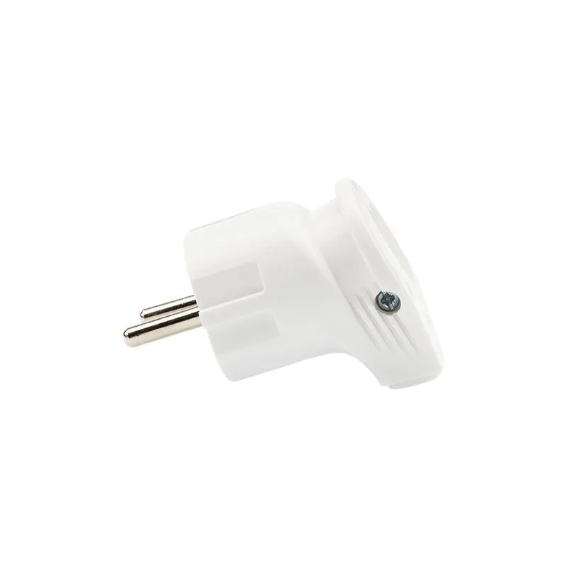 Вилка Евро угловая с з/к 16А белая IP20 REXANT - Фото 2