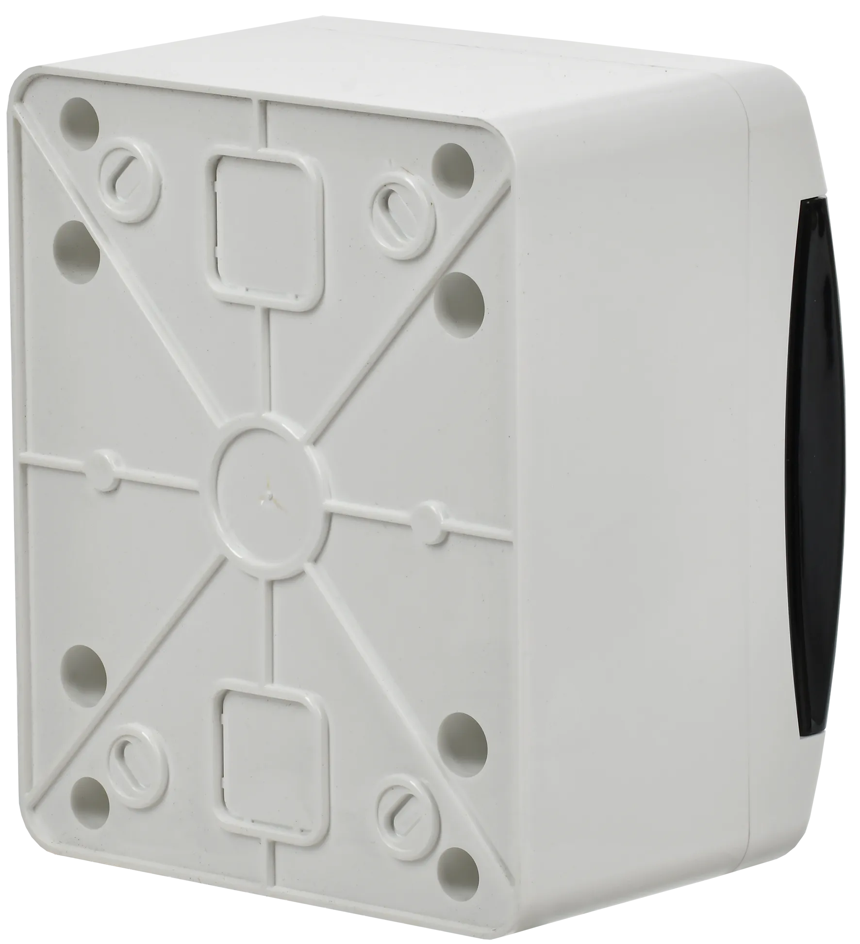 UNION Compact Корпус пластиковый БЕЛЫЙ ЩРН-П-4, IP41 черная прозрачная дверь IEK - Фото 5