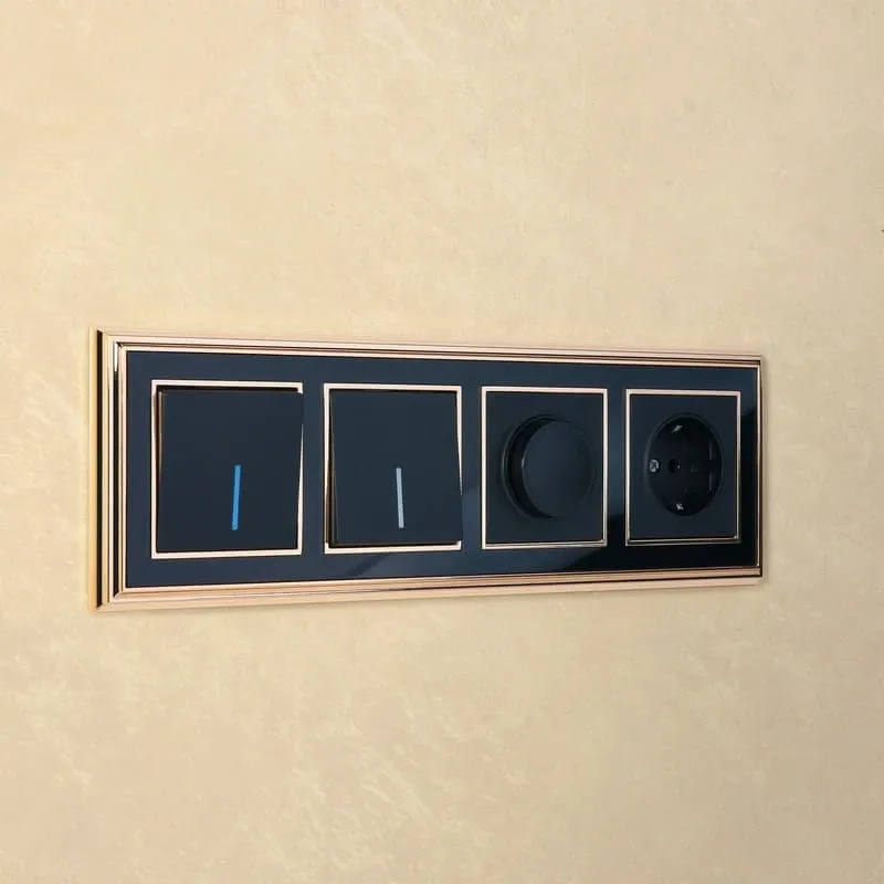 Выключатель одноклавишный с подсветкой (черный матовый) Werkel - Фото 7