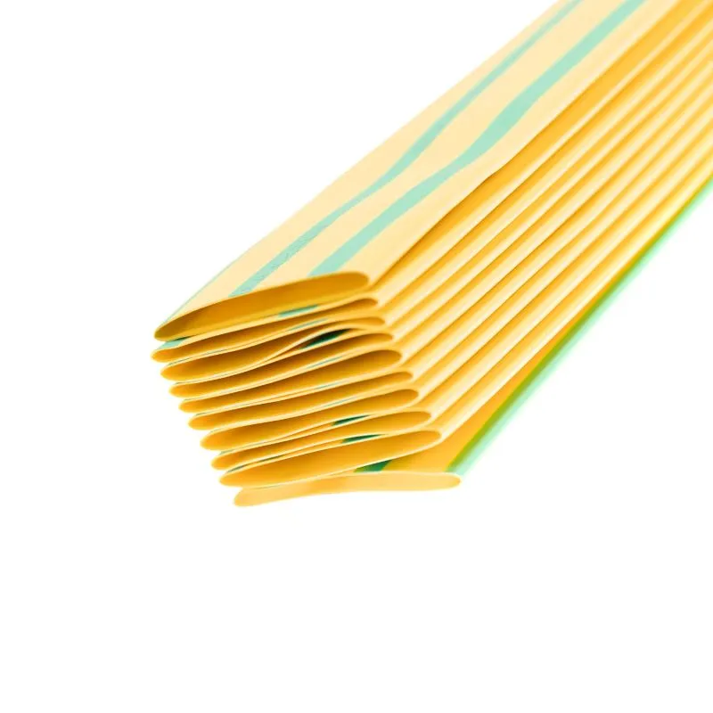 Трубка термоусаживаемая ТУТ нг 35,0/17,5мм, желто-зеленая, упаковка 10 шт. по 1м REXANT - Фото 4