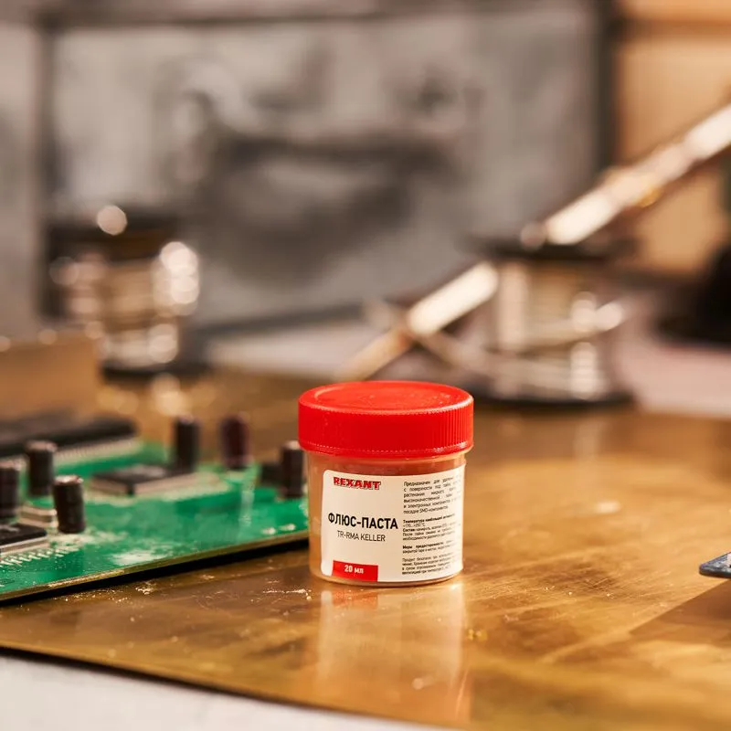 Флюс для пайки, паста TR-RMA KELLER, 20мл, банка, блистер REXANT - Фото 3