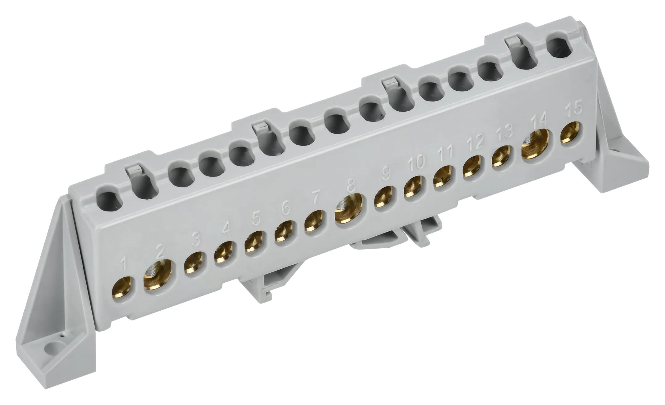 TEKFOR Шина L "фаза" в комбинированном DIN-изоляторе "Стойка" 8х12-17-Ср IEK