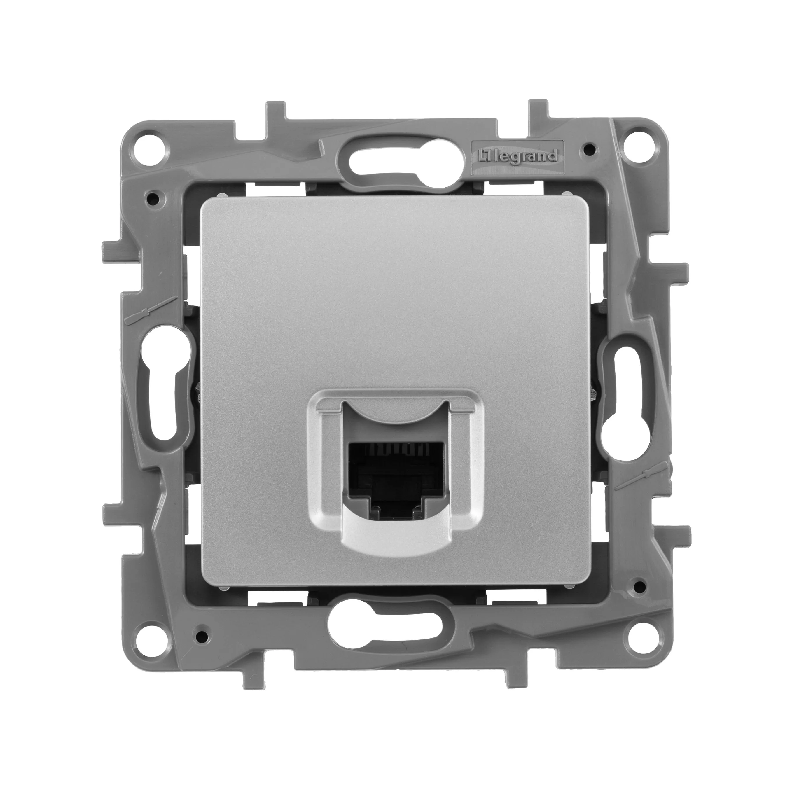 ETIKA Розетка компьютерная RJ45 категория 5Е UTP алюминий - Фото 2