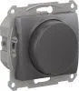 Механизм светорегулятора поворотно-нажимного Glossa LED RC 315Вт графит SchE GSL001330 1402929