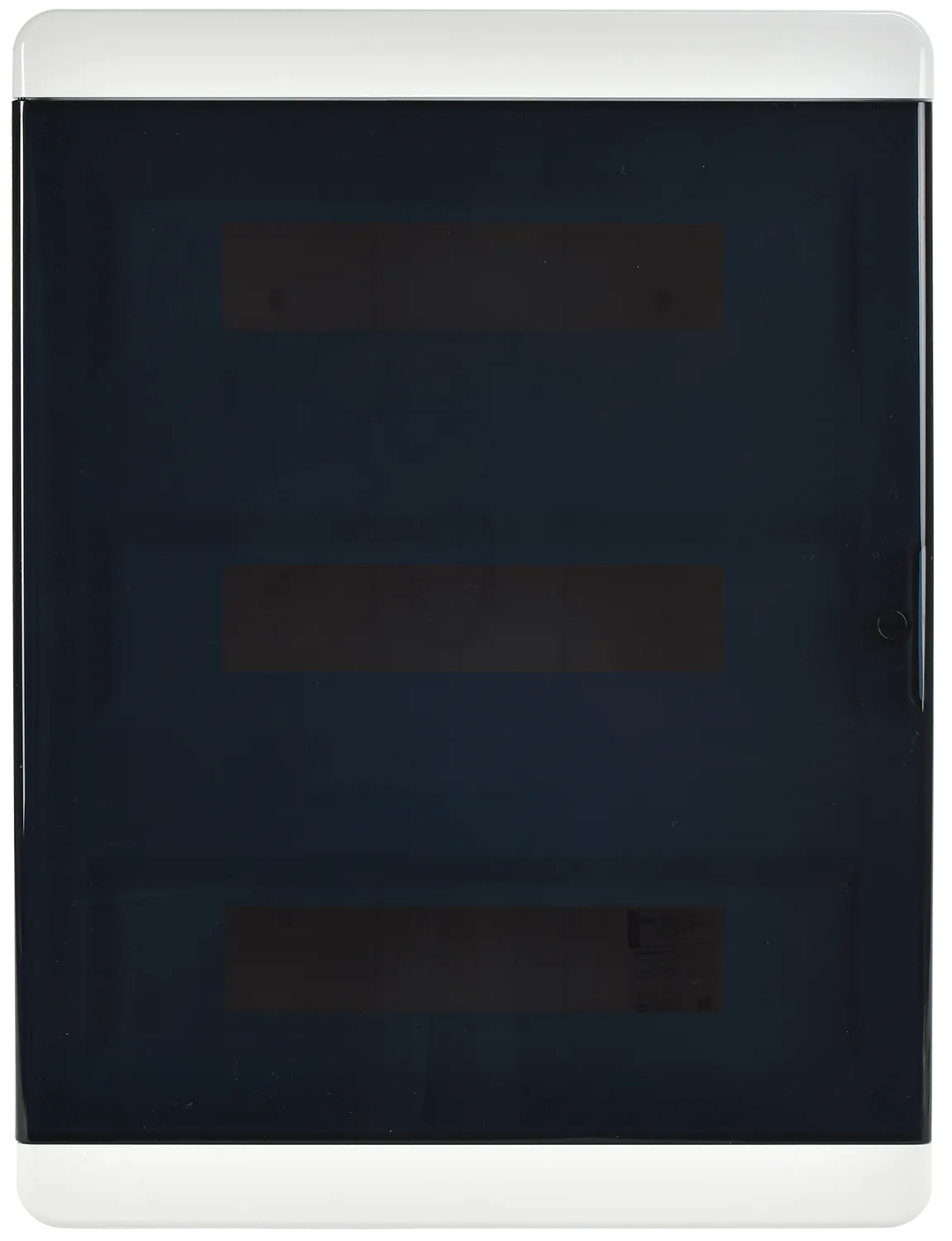 TEKFOR Корпус пластиковый БЕЛЫЙ ЩРН-П-54, IP41 черная прозрачная дверь IEK - Фото 6