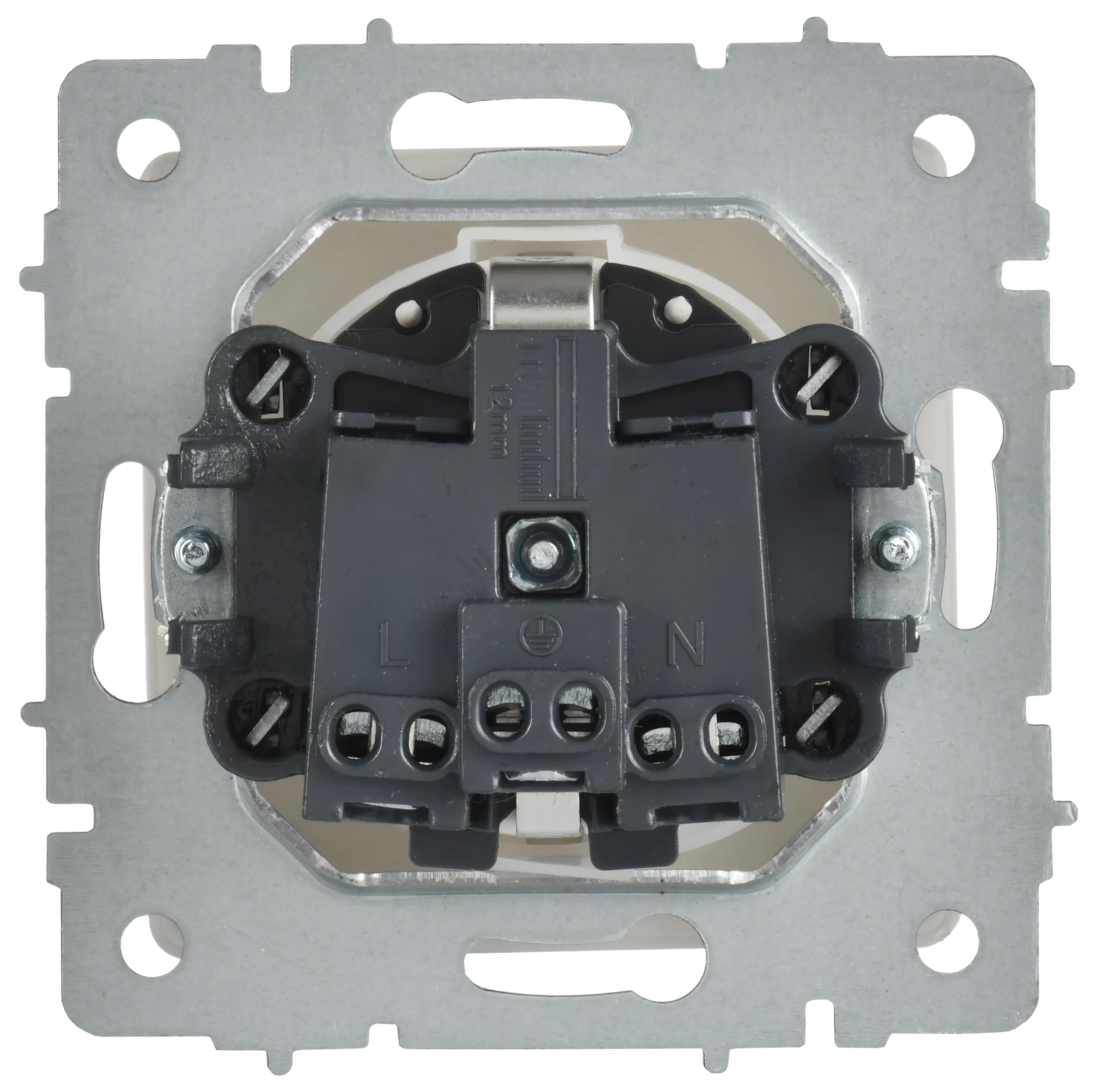 BRITE Розетка 1-местная с заземлением с защитными шторками и крышкой 16А IP44 РСбш10-3-44-БрАБ арктический белый IEK - Фото 6