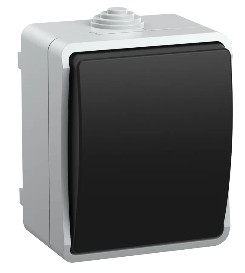 FORS Выключатель 1-клавишный проходной для открытой установки 10А IP54 ВС20-1-0-ФСр серый IEK EVS10-K03-10-54-DC