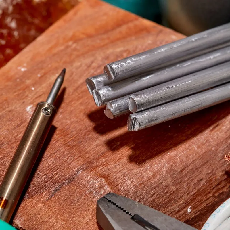 Припой пруток ПОС-90, Ø8мм, длина 400мм, ГОСТ 21931-76, олово 90%, свинец 10% (упак. 5 кг) REXANT - Фото 3