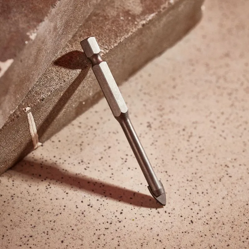 Сверло по стеклу и керамике 6 мм, 2 грани, шестигранный хвостовик Kranz - Фото 2