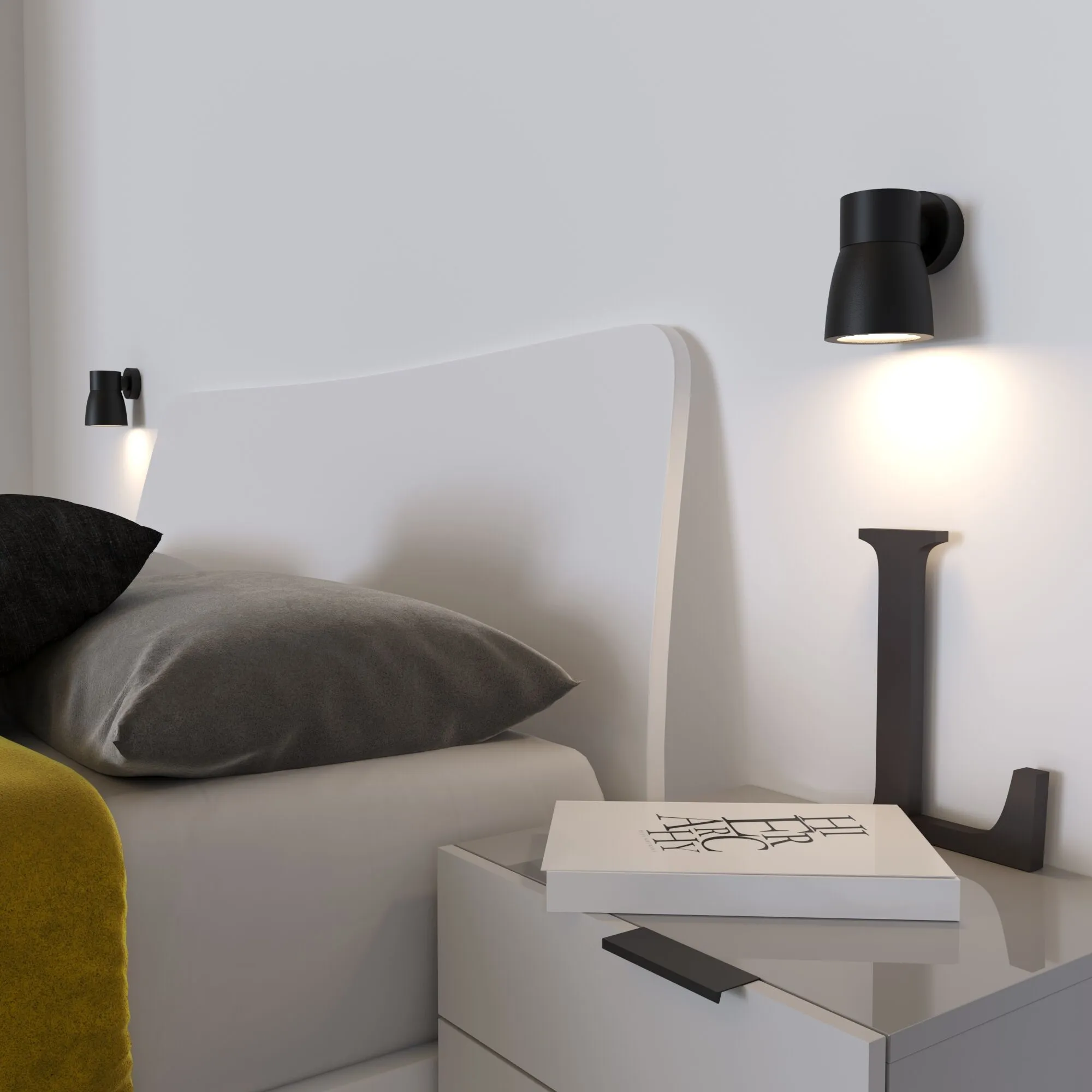 Светильник настенный Cono MRL 1027 черный Elektrostandard