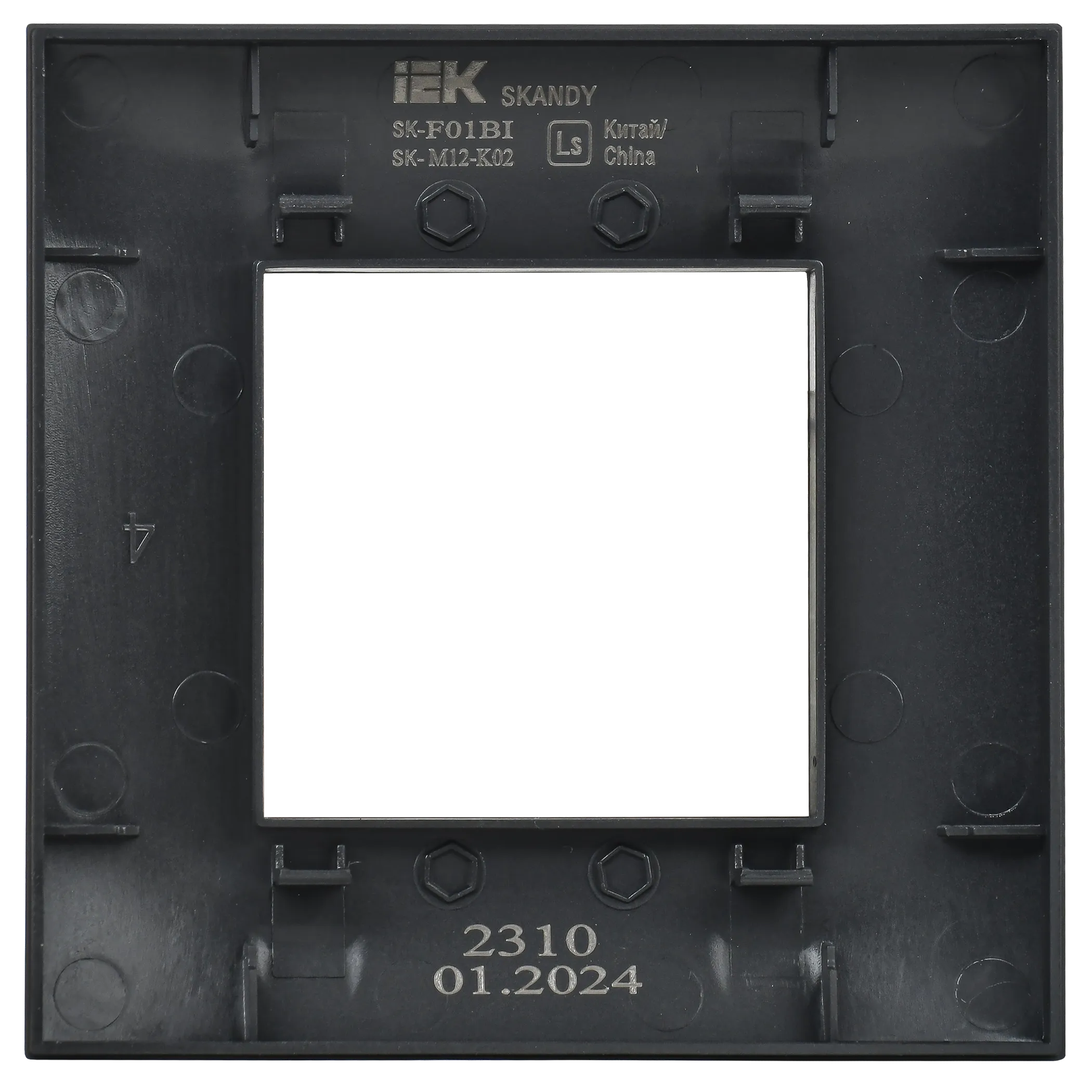 SKANDY Рамка 1-местная SK-F01Bl черный IEK - Фото 5