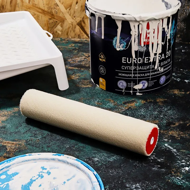 Ролик (сменный) велюр, ворс  5 мм, ширина ролика 240 мм,  Ø 42 мм, бюгель 8 мм серия «Мастер» REXANT - Фото 2