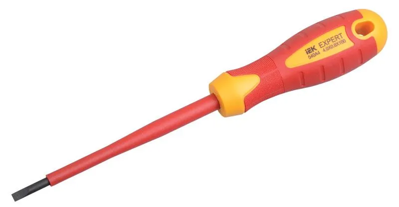 Отвертка шлицевая EXPERT 4,0х0,8х100мм 1000В IEK
