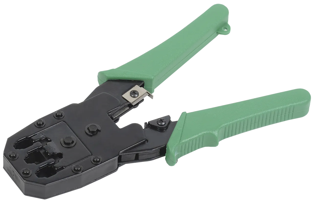 ITK Инструмент обжимной для RJ45/RJ12/RJ11 ручка PVC TM1-G10V