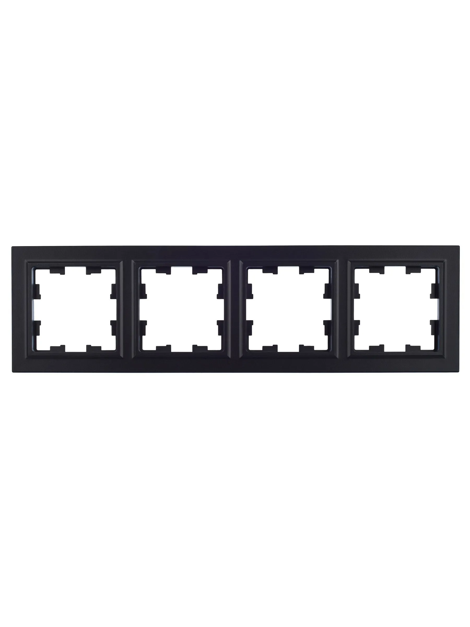 BRITE Рамка 4-местная РУ-4-БрЧ черный IEK - Фото 2