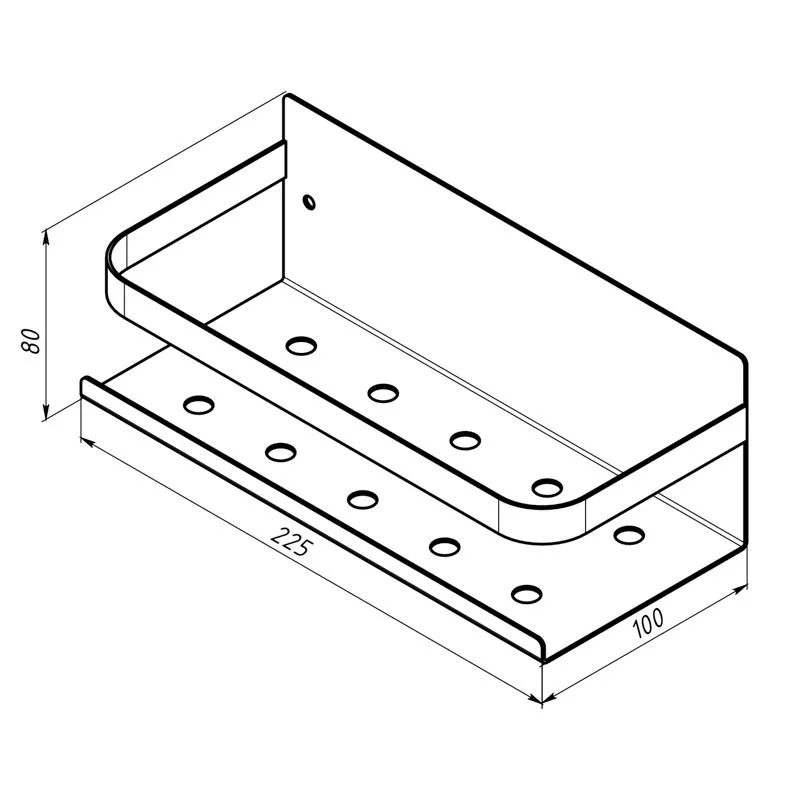 Кухонный органайзер, настенный, монтаж без сверления, черный REXANT - Фото 3