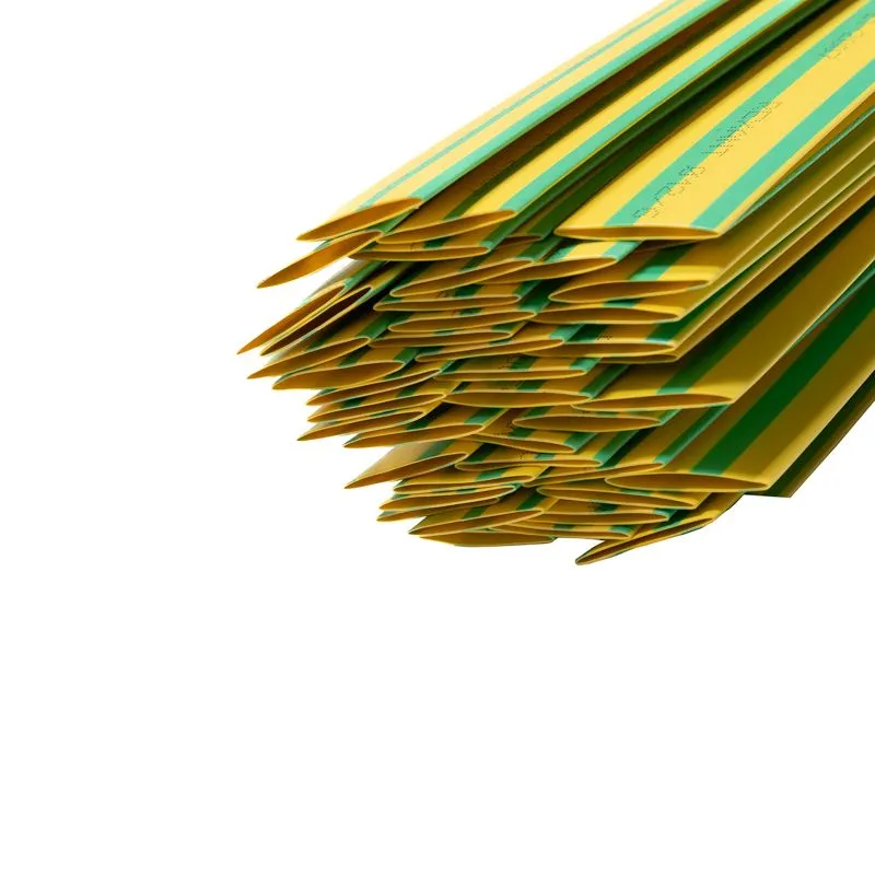 Трубка термоусаживаемая ТУТ нг 12,0/6,0мм, желто-зеленая, упаковка 50 шт. по 1м REXANT - Фото 4