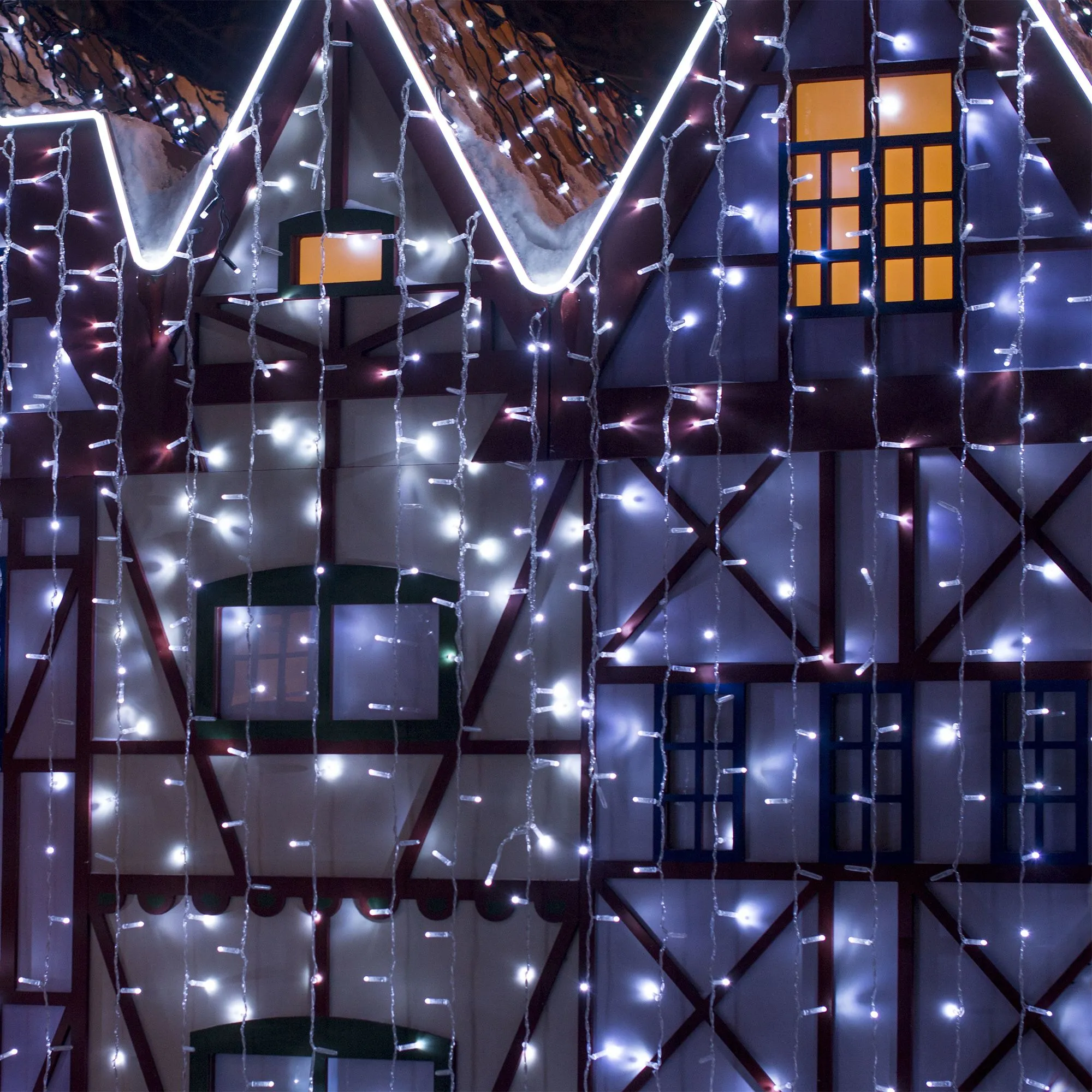 Праздничная гирлянда занавес белый 2*3м IP65 200-101 Elektrostandard Eurosvet