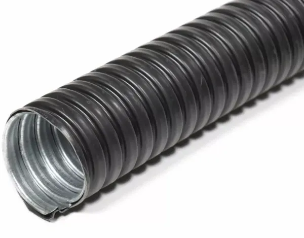 Металлорукав в ПВХ-изоляции Р3-ЦП нг LS 100  (5м/уп) черный ГОФРОМАТИК (ЗЭТАРУС)
