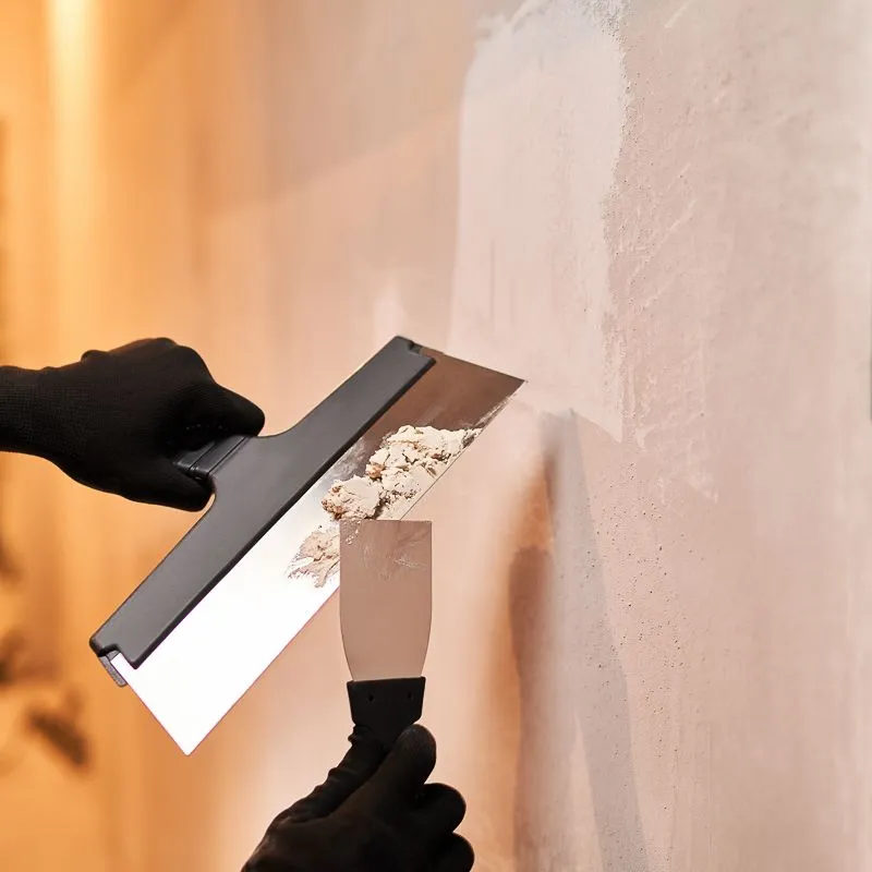 Шпатель 80 мм нержавеющая сталь, пластмассовая ручка REXANT - Фото 3