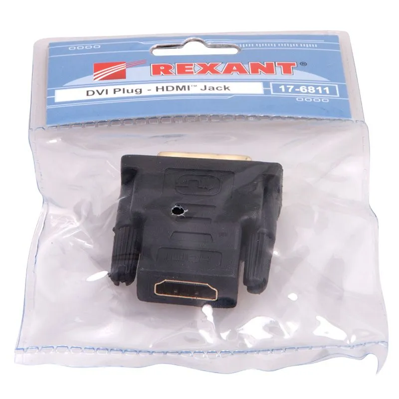 Переходник штекер DVI-I - гнездо HDMI REXANT - Фото 5