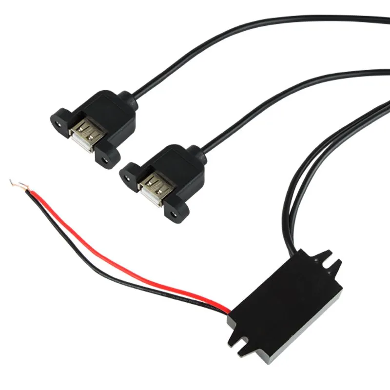 Адаптер DC 12 V-2xUSB-A 5 V 3 A REXANT 16-0602