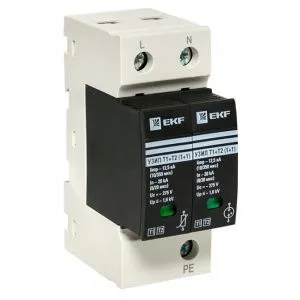 УЗИП Т1+Т2; Iimp-12,5kA; In-20kA; Uc-275В; 1+1 EKF OV12-11-505