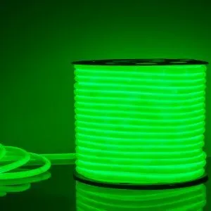 Гибкий неон светодиодный 220V 9,6W 144Led 2835 IP67 круглый зеленый, 50 м Elektrostandard a043548
