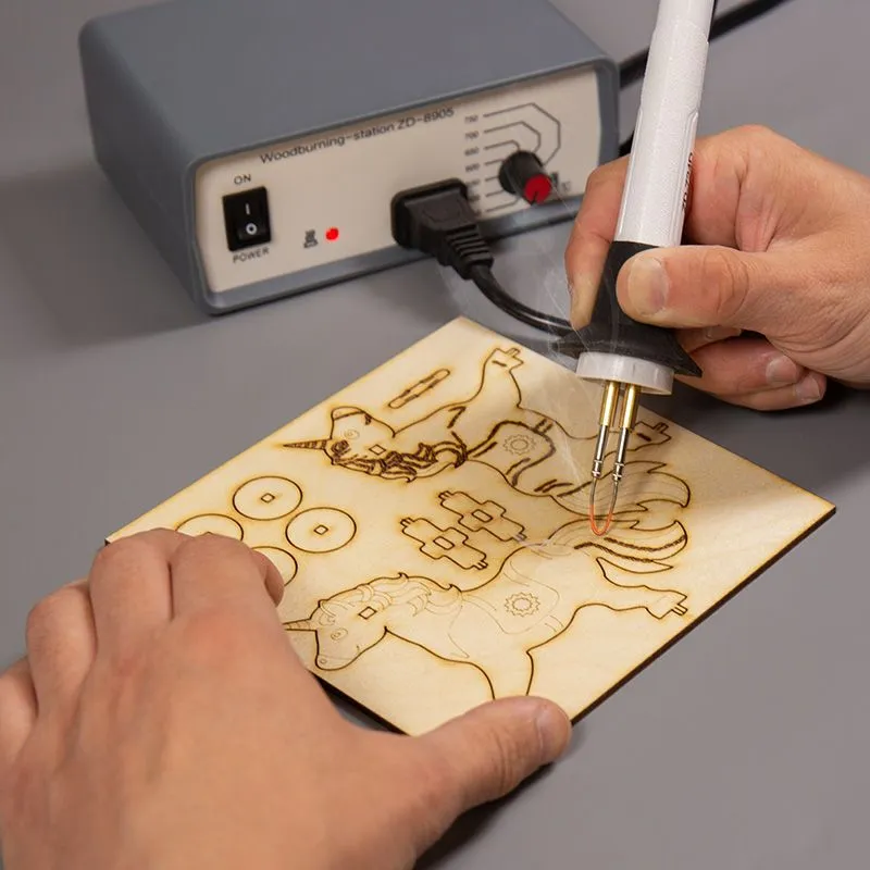 Доска для выжигания «Единорог на колесиках», 3D модель, 1 шт., пакет REXANT - Фото 2