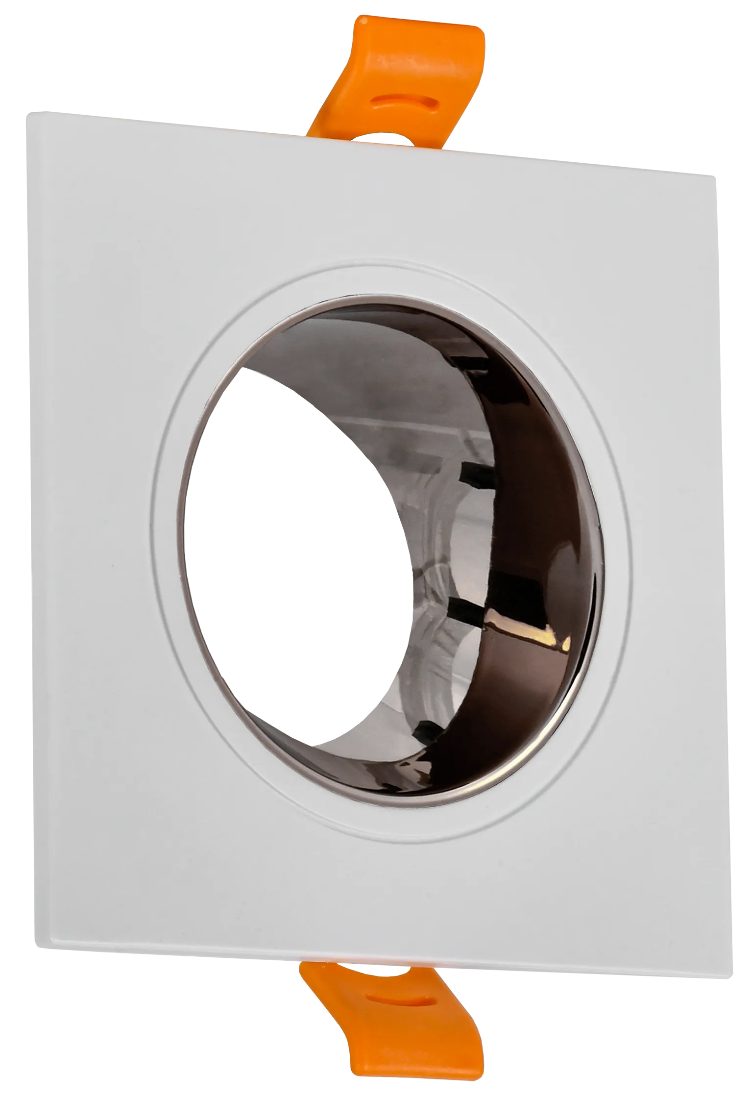 LIGHTING Светильник 4107 встраиваемый поворотный под лампу GU10 белый/шоколад пластик IEK