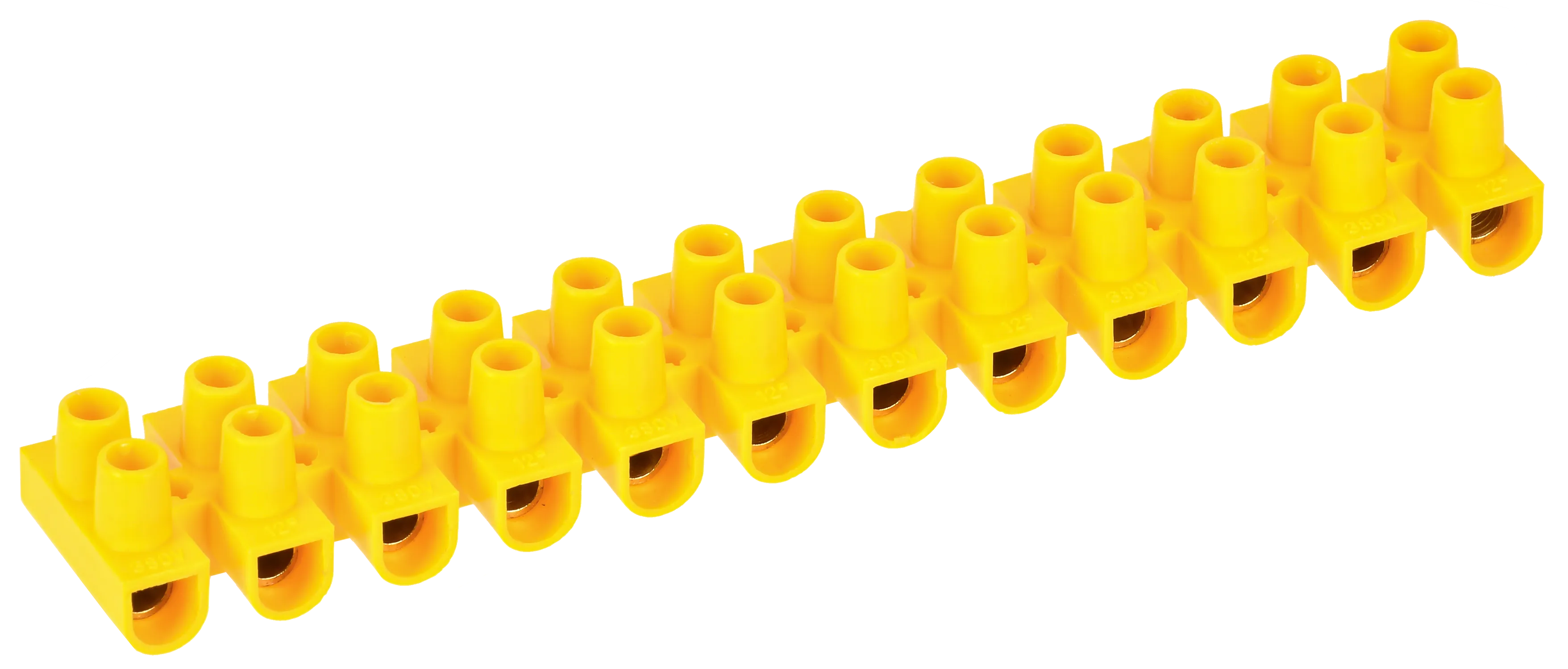 Зажим винтовой ЗВИ-15 н/г 4,0-10мм2 12пар желтые IEK