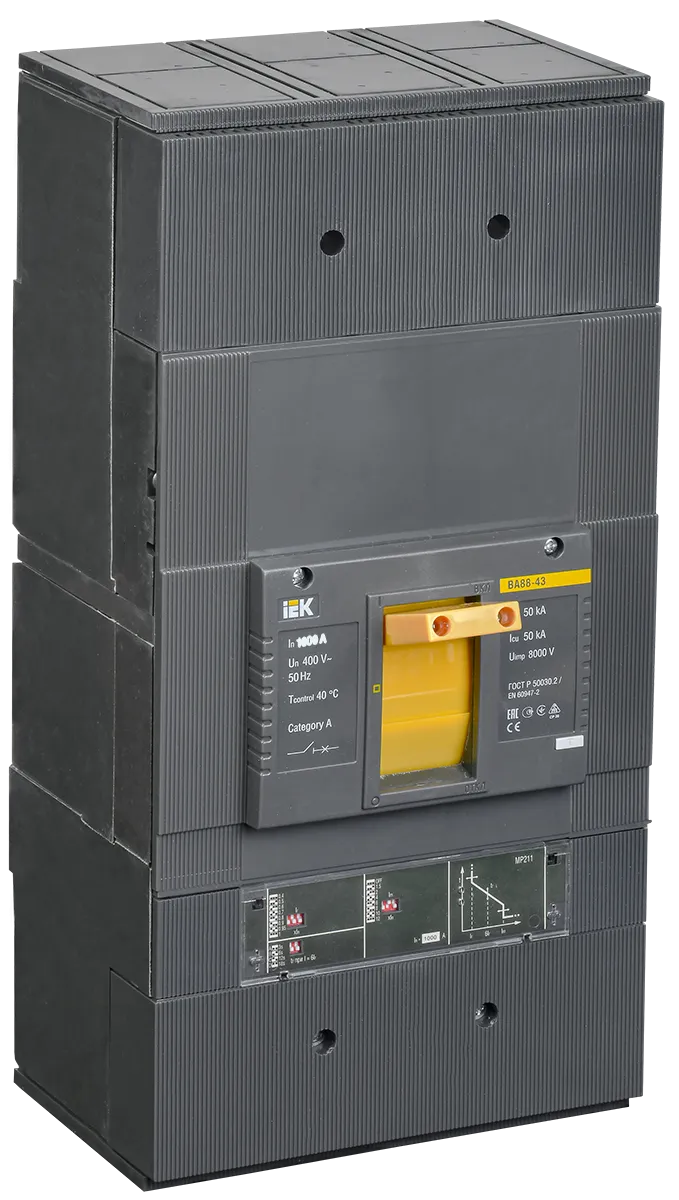 Выключатель автоматический ВА88-43 3Р 1600А 50кА c электронным расцепителем МР 211 IEK SVA61-3-1600
