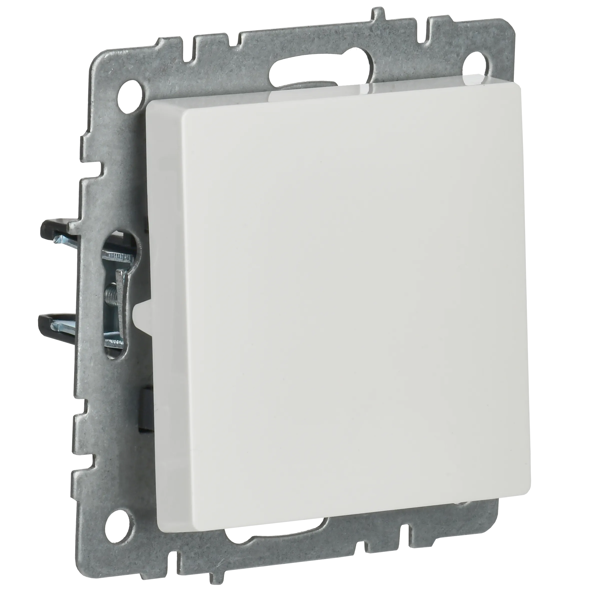 BRITE Выключатель 1-клавишный самовозвратный 10А ВС10-1-4-БрБ белый IEK - Фото 5