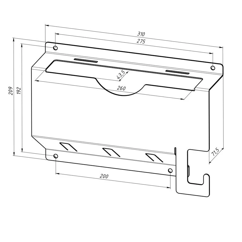 Держатель для угловых шлифмашинок до 230мм, настенный, с крючками, черный REXANT - Фото 4