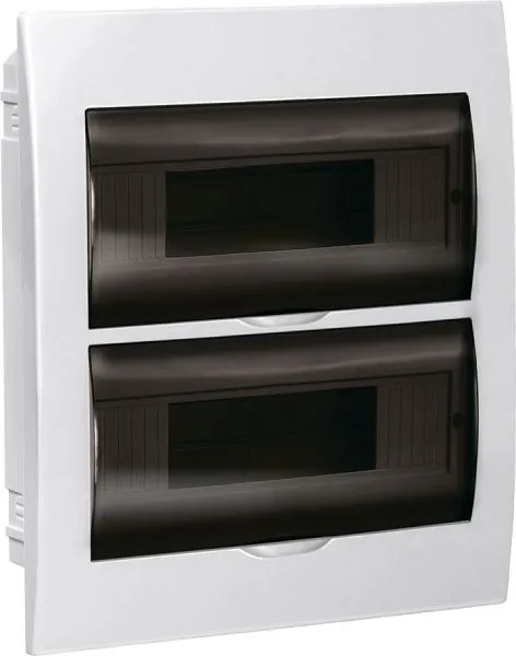 Корпус пластиковый ЩРВ-П-24 черная прозрачная дверь IP41 GENERICA