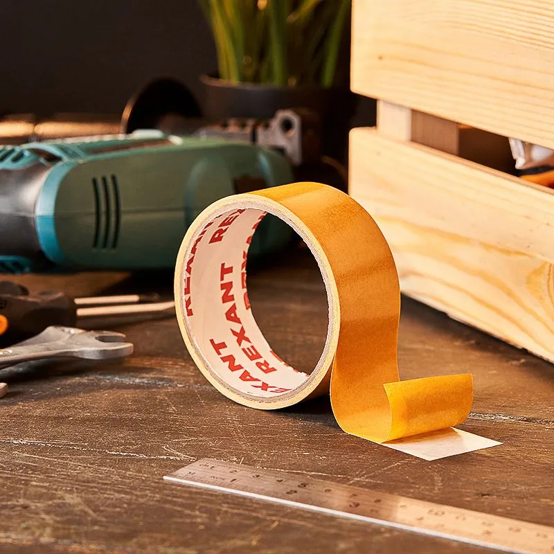 Двухсторонний скотч REXANT, полипропиленовая основа, 38 мм, ролик 5 м - Фото 2