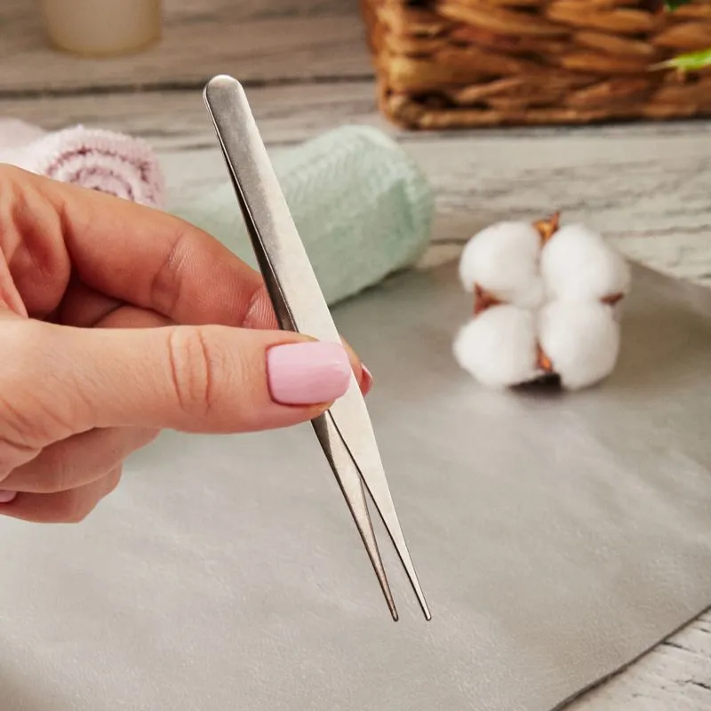 Пинцет прямой 115мм (10 шт) - Фото 4