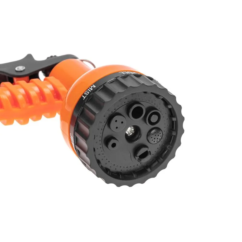 Набор поливочный, растягивающийся шланг 20 м, пистолет 7 режимов, соединитель ЧЕТЫРЕ СЕЗОНА - Фото 5