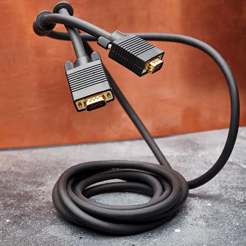 Шнур VGA - VGA с ферритами, 3м, черный, Gold REXANT - Фото 5