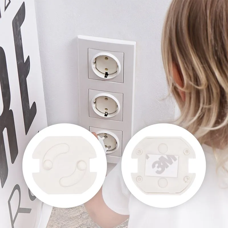 Заглушки для розеток, 3,7х3,3х0,3см, ABS (6 шт/уп) HALSA - Фото 3